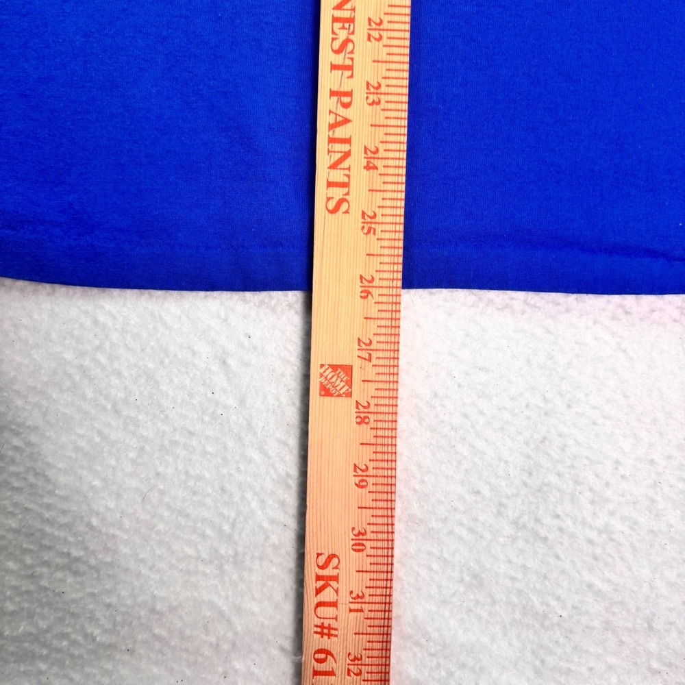 Vintage 1990 Vermont T Shirt USA Made Hanes Fifty Fifty Blue Graphic Tee Large - Picture 9 of 9